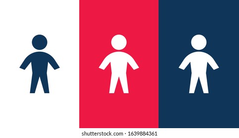 Man icon illustration isolated vector sign symbol