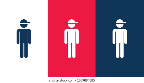 Man icon illustration isolated vector sign symbol