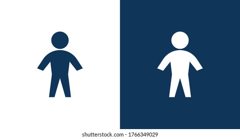 Man icon illustration isolated vector sign symbol