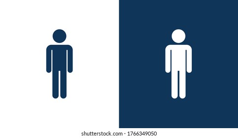 Man icon illustration isolated vector sign symbol