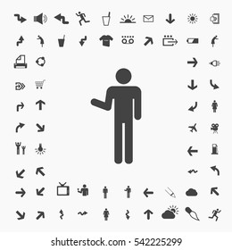 Man icon illustration isolated vector sign symbol