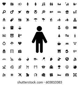 Man icon illustration isolated vector sign symbol. family icons vector set.