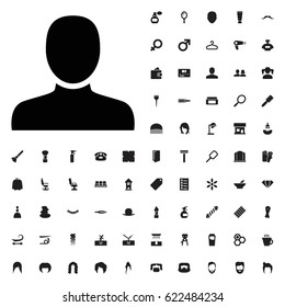Man icon illustration isolated vector sign symbol. barber icons vector set. on white background