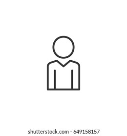 Man icon illustration isolated vector sign symbol