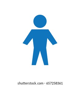Man icon illustration isolated vector sign symbol