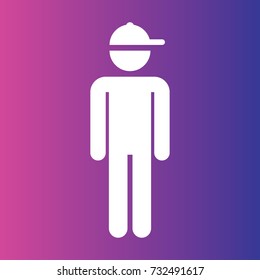 Man icon illustration isolated vector sign symbol