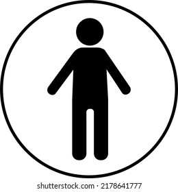 man icon, man illustration, man symbol