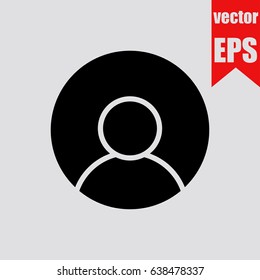 Man icon infographic isolated in flat style.Vector illustration.