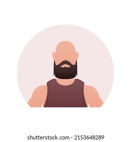 Man icon. Isolated. Cartoon style. Vector illustration