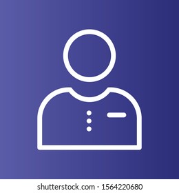 Man icon isolated on background
 