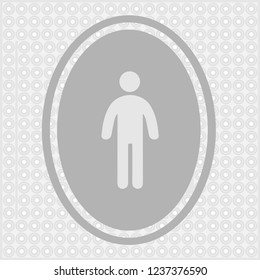 Man icon isolated vector silhouette