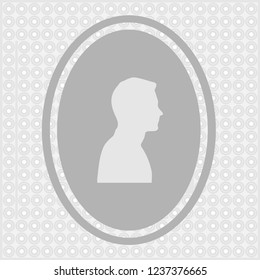 Man icon isolated vector silhouette