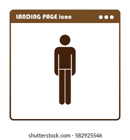 Man , icon for the landing page