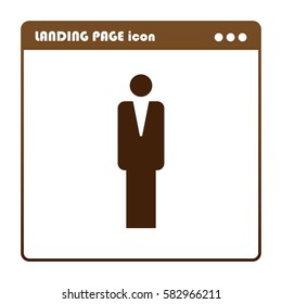 Man, icon for the landing page