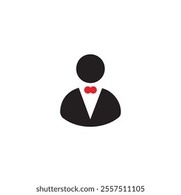 Man icon logo design template isolated illustration