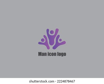 man icon logo illustration 