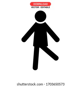 man icon or logo isolated sign symbol vector illustration - high quality black style vector icons
