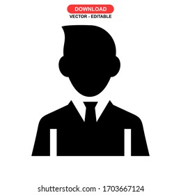 man icon or logo isolated sign symbol vector illustration - high quality black style vector icons
