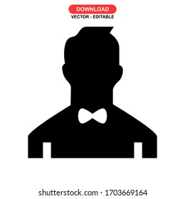 man icon or logo isolated sign symbol vector illustration - high quality black style vector icons
