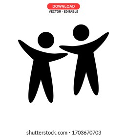 man icon or logo isolated sign symbol vector illustration - high quality black style vector icons
