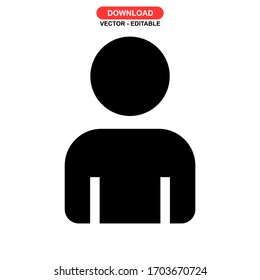 man icon or logo isolated sign symbol vector illustration - high quality black style vector icons

