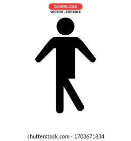 man icon or logo isolated sign symbol vector illustration - high quality black style vector icons
