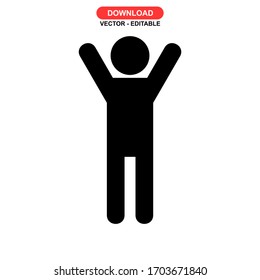 man icon or logo isolated sign symbol vector illustration - high quality black style vector icons
