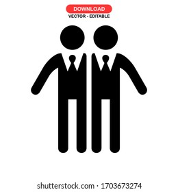 man icon or logo isolated sign symbol vector illustration - high quality black style vector icons
