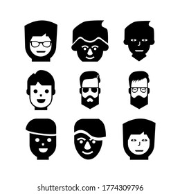 man icon or logo isolated sign symbol vector illustration - Collection of high quality black style vector icons
