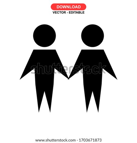 man icon or logo isolated sign symbol vector illustration - high quality black style vector icons
