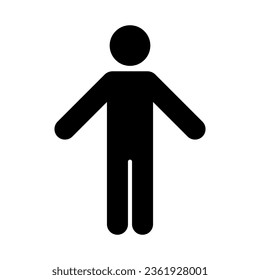 Man icon. Male sign, symbol. Design can use for web and mobile app. Vector illustration
