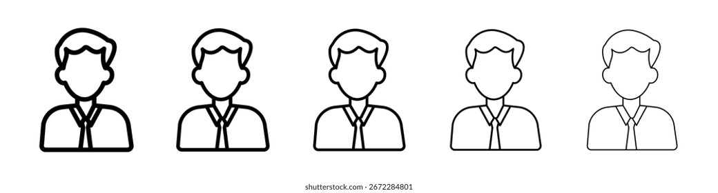 Man icon for mobile concept and web design.