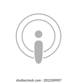 man icon on a white background, vector illustration
