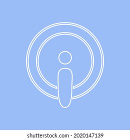 man icon on a white background, vector illustration