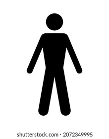 man icon on white background