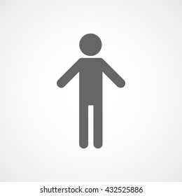 Man Icon On White Background