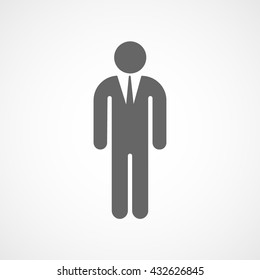 Man Icon On White Background