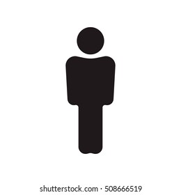 Man Icon on the white background
