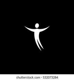 man icon, on white background