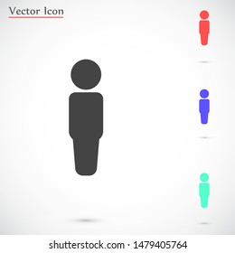 Man icon people. Man icon vector. Man icon Simple flat symbol. Man icon male human symbol Logo template