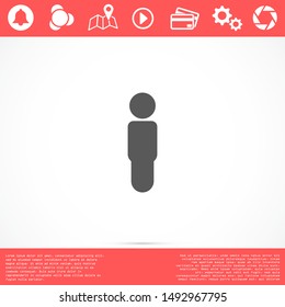 Man icon people. Man icon vector. Man icon Simple flat symbol. Man icon male human symbol Logo template