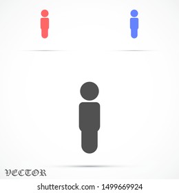 Man icon people. Man icon  vector. Man icon Simple flat symbol. Man icon male human symbol Logo template