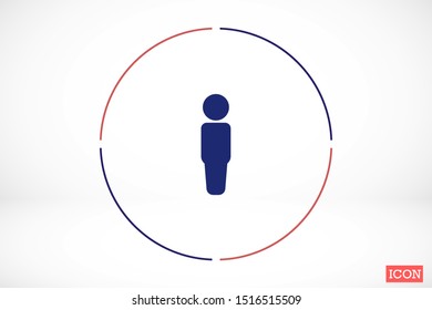 Man icon people. Man icon vector. Man icon Simple flat symbol. Man icon male human symbol Logo template