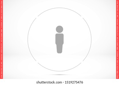 Man icon people. Man icon vector. Man icon Simple flat symbol. Man icon male human symbol Logo template