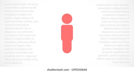 Man icon people. Man icon vector. Man icon Simple flat symbol. Man icon male human symbol Logo template