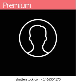 man icon. perfect human icon. modern symbol. person,handsome man icon. website and mobile apps. white background. EPS 10, Premium.