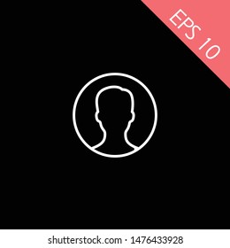 man icon. perfect human icon. modern symbol. person,handsome man icon. website and mobile apps. white background. EPS 10, Premium.