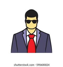 Man icon . Profile avatar icon