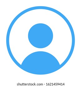 Man icon profile member user. Perconal symbol vector on white isolated background