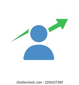 man icon, promotion concept, vector illustration